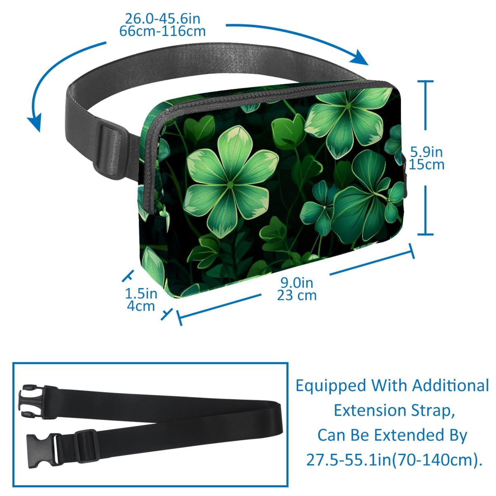 St. Patrick's Day Lightweight Adjustable Extension Strap Unisex Fanny Pack Crossbody Bag Waist Packs