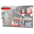 thumbnail image 3 of Wall Control 30WRK400GVR Kit de Rangement d'Outils Standard en Métal de 4 Pieds avec Panneau Galvanisé et Accessoires Rouges, 3 of 9