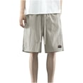 thumbnail image 1 of Diufon Men's Athletic Shorts Drawstring Waisted Outdoor Sport Shorts Spring Summer Hiking Shorts with Pockets, 1 of 6