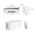 thumbnail image 3 of Organizador colgante para cama Crowdstar Caddy, blanco, 3 of 8