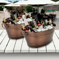 thumbnail image 5 of BREKX Set of 2 Model Colt Beverage Tubs in Antique Copper Finish, 5 of 7