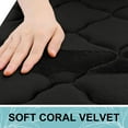 thumbnail image 3 of Smiry U-Shaped Memory Foam Bathroom Rugs 24x20, Ultra Soft and Absorbent Toilet Rugs, Non-Slip Machine Washable Contour Mats, Black, 3 of 8