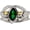 9, variant on Aragorn Ring Green Stone CZ 925  Plated Ring for Women Men  ,Ring size 6-10