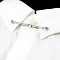 thumbnail image 4 of vlrwzc Men's Classic Tie Clips Shirt Collar Clip Collar Bar for Necktie, Metal Necktie Bar Pinch Clips Tie Pins, 4 of 7
