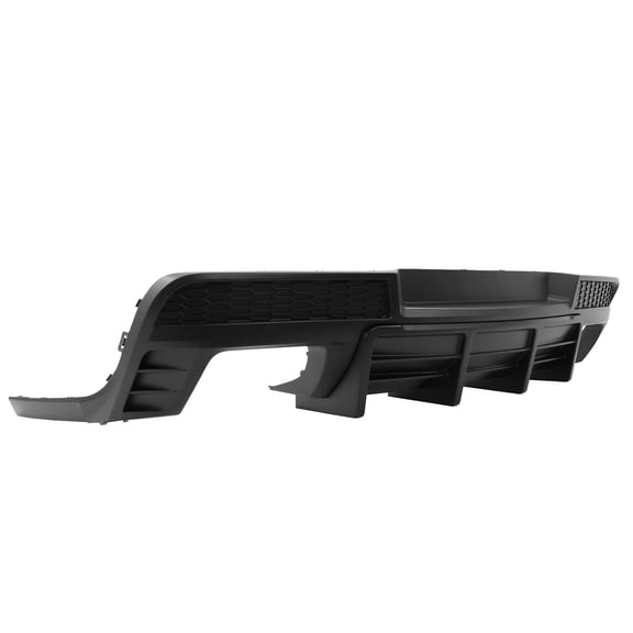 Ikon Motorsports Rear Diffuser Compatible with 14-15 Chevy Camaro Ikon Style Matte Black Lower Bumper Lip - PP