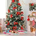 thumbnail image 4 of FMSHPON Mother's Day Beautiful Colorful Roses Flower Xmas Christmas Tree Skirt Stand Mat for Holiday Party Decoration Indoor Outdoor 48 inches, 4 of 6