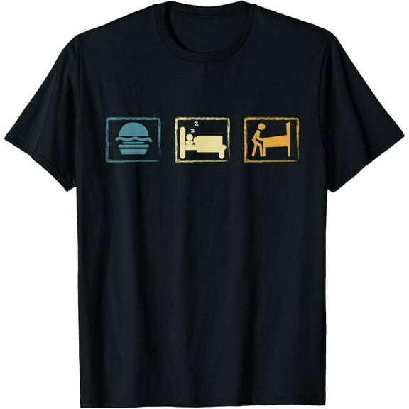 men and women can wear,Retro Pinball Eat Sleep Pinball T-Shirt