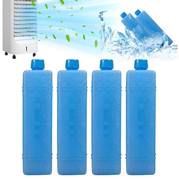 HIBIBUD 4 Pack Universal Ice Box for Air Cooler, Reusable Thin Ice