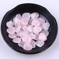 thumbnail image 3 of NOGIS 20pcs Heart Crystals 1* 1 Inches Natural Rose Quartz Healing Crystal Carved Polished Hearts Palm Gemstones Worry Stone Chakra Reiki Meditation Love Gift (Pink), 3 of 7