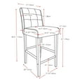 thumbnail image 4 of CorLiving Antonio Bar Height Barstool in Bonded Leather, 4 of 4