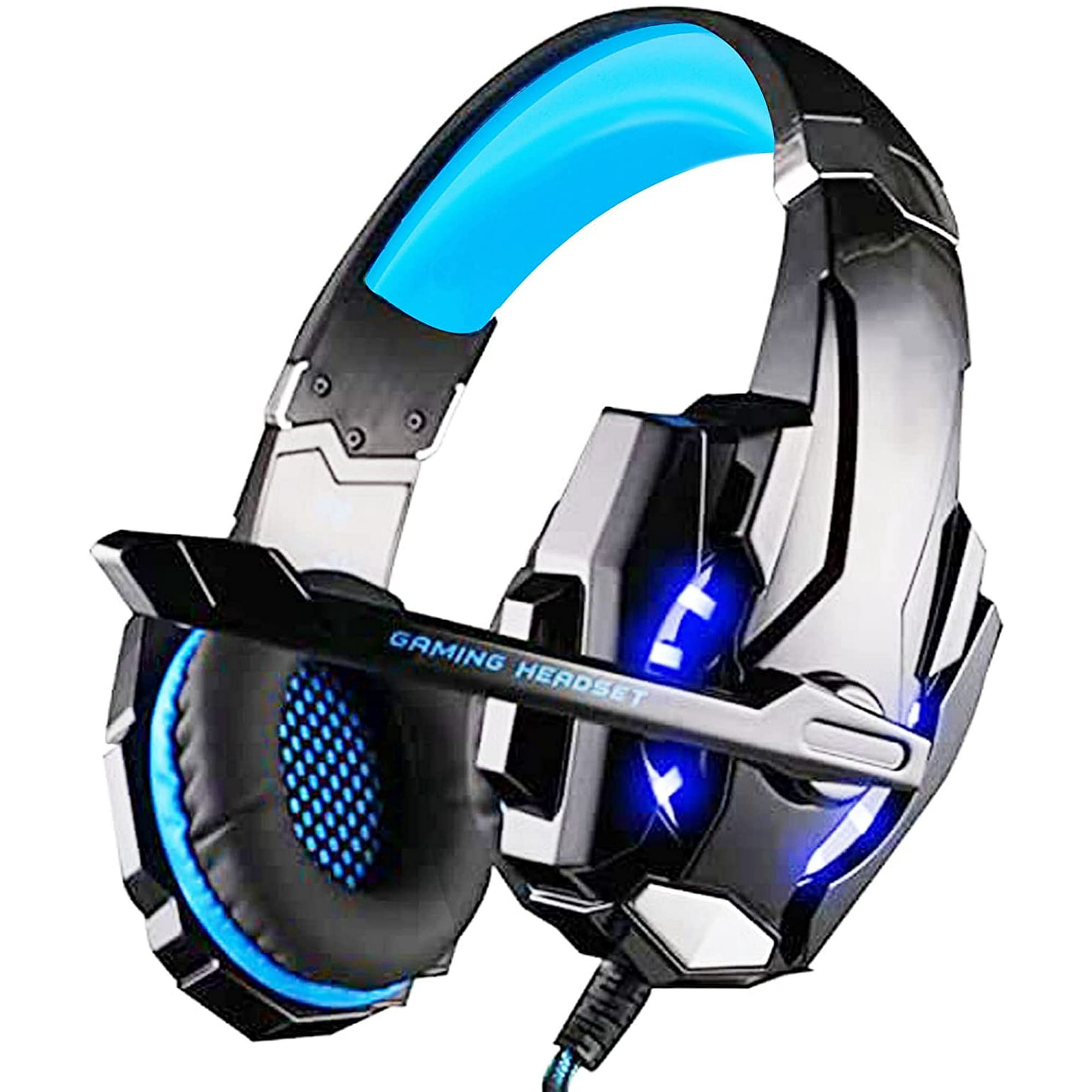 Gaming Headset For Ps4 Xbox One Headset With Stereo Surround Sound Ps4 Gaming Headset With Mic Led Light Noise Cancelling Gaming Headphones With Microphone Compatible For Pc Ps4 Ps5 Xbox One Walmart.c...