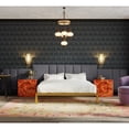 thumbnail image 5 of Jaxx  Panelist Padded Headboard - Set of 2 Wall Panels Microvelvet Charcoal - King, 5 of 5