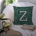 thumbnail image 3 of Carolines Treasures CJ2010-ZPW1414 Letter Z Back to School Initial Canvas Fabric Decorative Pillow 14Hx14W multicolor, 3 of 4