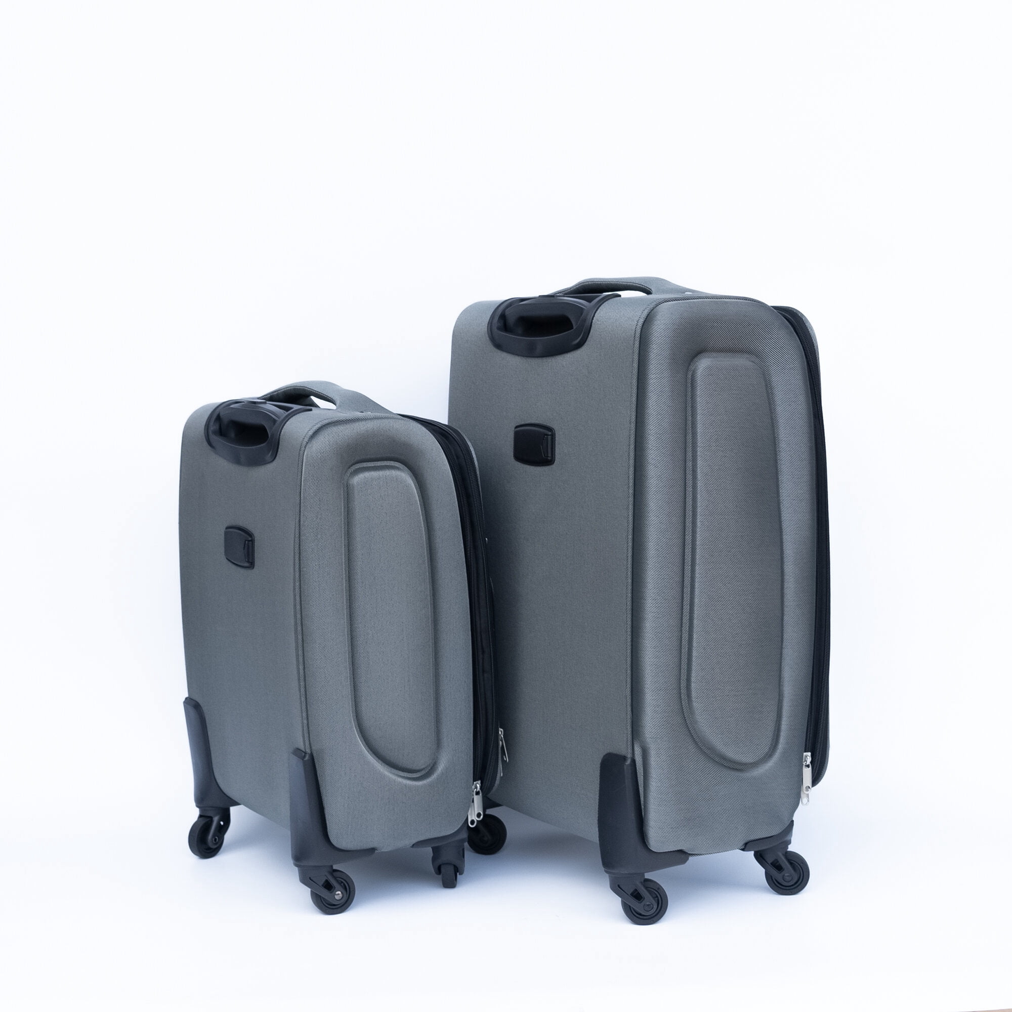 Hardside Suitcase, (20+24) Two-piece suitcase suitcase set Oxtrolley case without password lock universal wheel GRAY, Gray Hardside Luggage,Oxfabric Hardside Checked Luggage