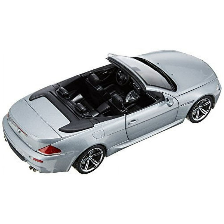 BMW M6 Silver Convertible 1/18 Diecast Model Car - Walmart.com