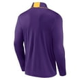 thumbnail image 3 of Men's Fanatics Purple Minnesota Vikings Jacquard Quarter-Zip Pullover Top, 3 of 3