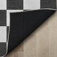 thumbnail image 6 of Well Woven Apollo Flatwoven Modern Squares Black 2'3" x 7'3" Runner Rug, 6 of 6
