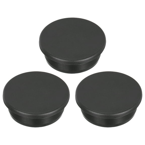 Uxcell 3pcs T-Shaped Silicone Plugs 39.3mm 1-1/2 Inch Dia Snap in Plug Hole Seal Cover