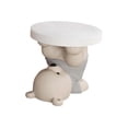 thumbnail image 2 of Table d'Appoint Statue d'Ours Table d'Extrémité Créative pour Salon Chambre Déco Maison Gris, 2 of 8