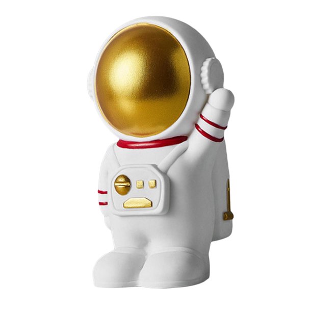 de astronauti de Resina, Caja de Monedas Decorativa, Artesanía, Bote de Ahorro, Escultura de Estatua para Decoración de , Regalos de Cumplea De pie mayimx Hucha de astronauta