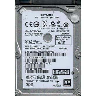 PCパーツ hts725050?a9a364?P/N : 0?a73295?MLC : da3247?Hitachi 500?GB HTS725050A9A364 P/N: 0A73295 MLC: DA3247 Hitachi 500GB - Walmart.com