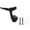 Black, variant on FEISHENTT Whale Tail Wall Hooks, Cast Iron Towel Hook with Mounting Screws Wall Anchors, Heavy Duty Wall-Mounted Coat Hanger Nautical Decor 11x10cm