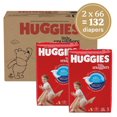thumbnail image 2 of Huggies Little Snugglers Baby Diapers, Econo Pack, Size 5, Count 132, 2 of 9