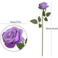 thumbnail image 4 of Artificial Silk Rose Flower Bouquet Lifelike Fake Rose for Wedding Home Party Decoration Event Gift (Off White), 4 of 5