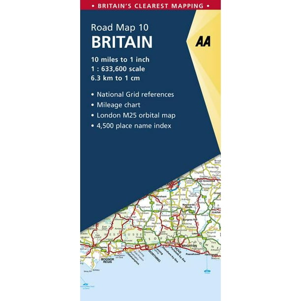 AA Road Map Britain Britain Road Map (Sheet map, folded)