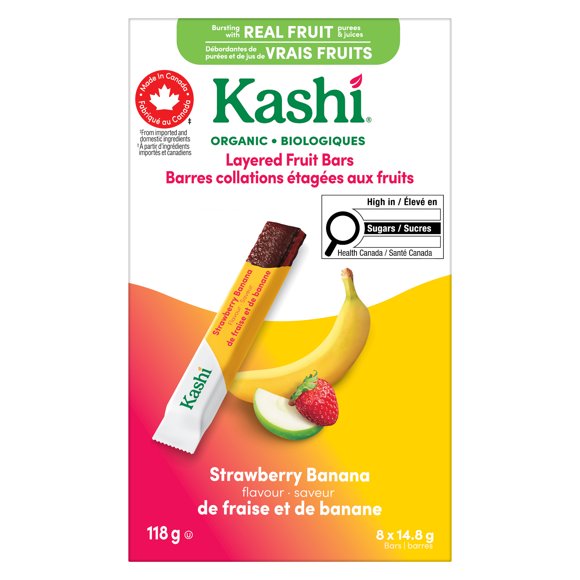 Kashi Layered Strawberry Banana Fruit bars, 8 bars