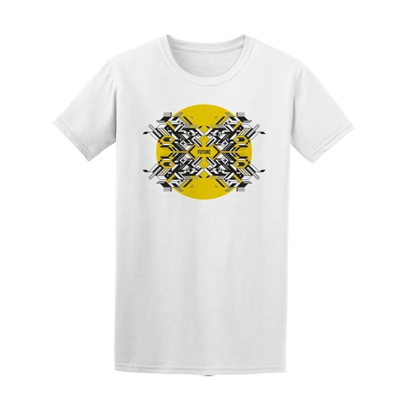 Abstract Symmetric Yellow Circle Tee Men's -Image by Shutterstock