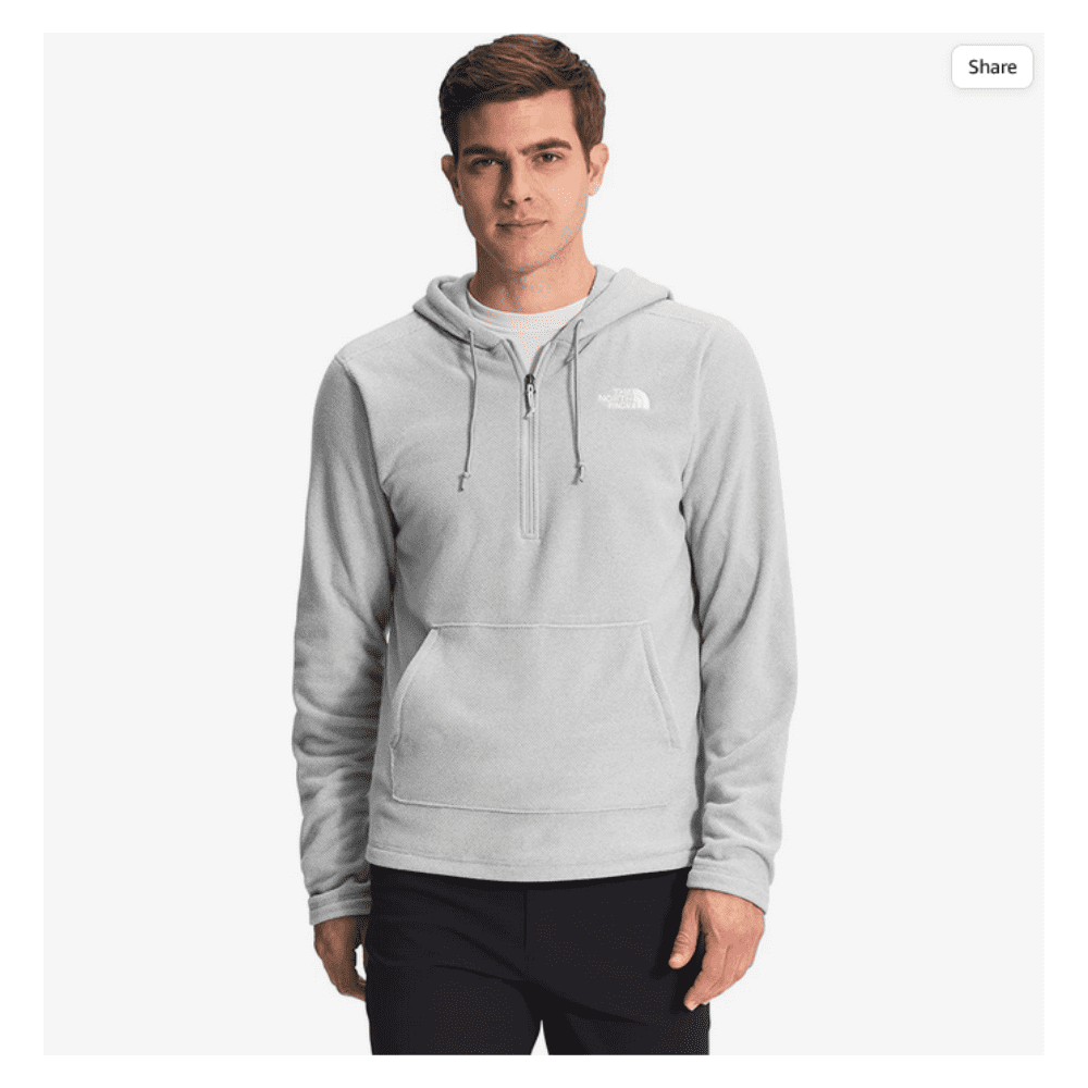 The North Face Men's Textured Cap Rock ¼ Zip Hoodie, TNF Light Grey  Heather, XXL - Walmart.com