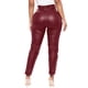thumbnail image 5 of Pantalones de mujer Irfora Pantalones de cuero de imitación para mujer Pantalones pitillo delgados de cintura alta Irfora Pantalones de mujer, 5 of 7
