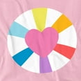 thumbnail image 3 of Care Bears: Unlock the Magic Hopeful Heart Bear Belly Kids T Shirt (3) for Toddler Boys and Girls, Pink, 3 of 3