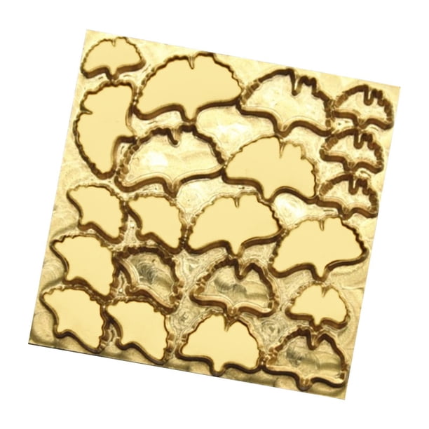 Plantillas de relieve para modelos de arcilla en miniatura, formas de plantas, troqueles de corte DIY D