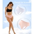 thumbnail image 4 of 5 Pack High Waisted Thongs for Women Feather-light Seamless Underwear No Show Sexy Breathable Panties for Ladies, 4 of 6