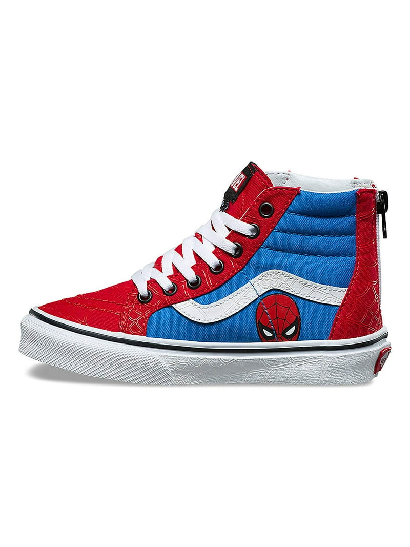 Vans SK8 Hi Zip Marvel Spiderman Skate Shoes Size - Walmart.com