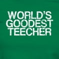 thumbnail image 3 of CafePress - World's Goodest Teecher Women's Dark T Shirt - Women's Traditional Fit Dark T-Shirt, 3 of 4