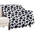 thumbnail image 6 of Cute Cow Print Blanket Soft Cozy Lightweight Gifts Blanket for Kids Adults, Animal Skin Plush Flannel Throw Blanket for Sofa Couch Bed Decor W50 xL60, 6 of 6