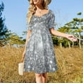 thumbnail image 3 of Galaxy Sparkle Stars Silver Gray Sleeveless Dress prom dress 2024 summer dress woman 2024 Cocktail of dresses, 3 of 6