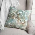 thumbnail image 3 of Creative Products White Florals on Blue 18x18 Spun Poly Pillow, 3 of 3