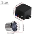 thumbnail image 4 of Universal 12V coche vehículo motor arranque botón interruptor encendido arranque LED azul, 4 of 9