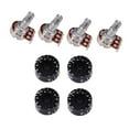 thumbnail image 2 of 4x 500K POTS Guitar Volume Potentiometer and Knobs Switch, 2 of 6