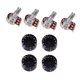 thumbnail image 2 of Potenciómetro de guitarra 500k Yuyangstore Perillas negras, 2 of 7