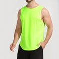 thumbnail image 4 of IDALL Tank Tops Men Mens T-Shirts Sleeveless Shirts for Men Sleeveless Quick Drying Tights Sweat Basketball Training Sports Wear Top Sports Vest Comfort Colors Tshirt Mint Green M, 4 of 5