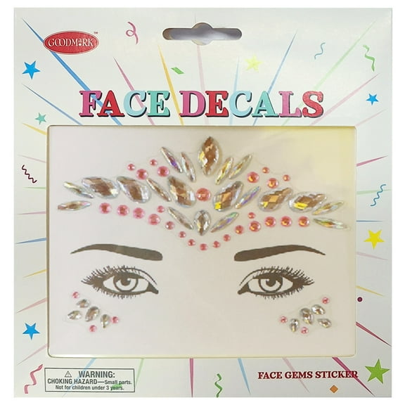 All Characters Face Stickers-Silver Gems by Goodmark USA