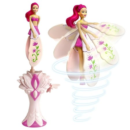 Sky Dancers Fuchsia Fantasy - The Original Flying Doll Toy - Pull String Powered Use Indoors or Outdoors No Batteries Required Gift for Kids 6+