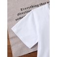 thumbnail image 4 of Fancy' Printed Crew Neck T-Shirt For Boys and Girls Back-To-School Season Short Sleeve T-Shirt Top For Toddlers, 4 of 7
