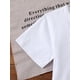 thumbnail image 4 of Fancy' Printed Crew Neck T-Shirt For Boys and Girls Back-To-School Season Short Sleeve T-Shirt Top For Toddlers, 4 of 6
