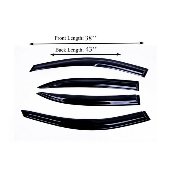 Fits Sonata 05-10 Acrylic Window Visor Sun Rain Deflector Guard